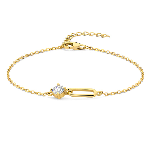 Armband mit Zirkonia Silber 925/000 vergoldet
