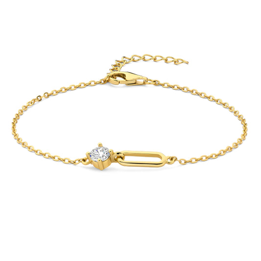 Armband mit Zirkonia Silber 925/000 vergoldet