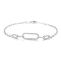 Armband 5 Elemente Zirkonia Silber 925/000 rhodiniert