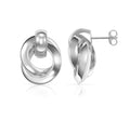 Ohrstecker Ringe Silber 925/000 rhodiniert