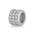 Charm Divider 45 Zirkonia Ø 8mm Silber 925/000