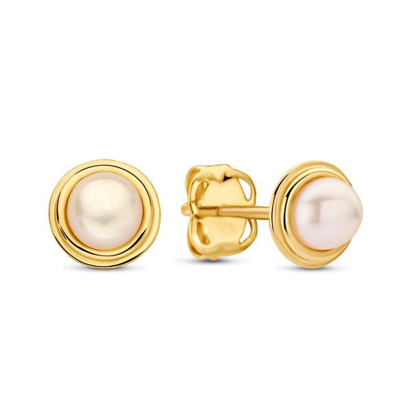 Ohrstecker Süßwasserzuchtperle Gold 585/000