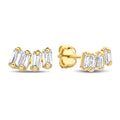 Ohrstecker 8 Zirkonia Gold 585/000
