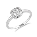 Ring 13 Zirkonia Silber 925/000 rhodiniert