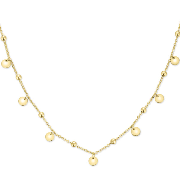 Kugelcollier mit 5 Dots Silber 925/000 vergoldet